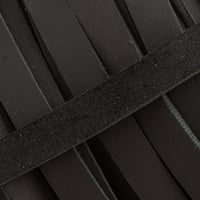 10mm Schwarz Fettleder Meterware Endlosriemen
