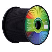 Black PPM Cord Ø 6mm - 100 m Spool