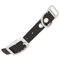 Noir - 20 mm adaptateur BioThane avec rivets