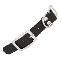 Schwarz - 25 mm Biothane Adapter Mit Nieten