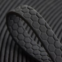 PVC HEXA Coated Webbing 'Black' 10 mm