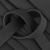 Black 40 mm Greased Leather Strap (Pull-Up Leather) - ca. 140 cm