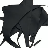 'Black' Greased Leather Scraps Sheet (750 g - 1 kg)