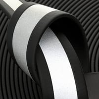 Nero (BL520) BioThane Riflettente 'BETA' ® 16 mm - 2,5 mm per Metro