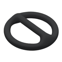 Luxe Silicone Stop/bar O-ring Black 25 x 4 mm