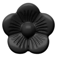 Slider Bead Flower - Black
