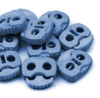 Cord lock Azur Blue 20 x 20 mm