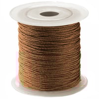 Brown - Round Metallic Jewellery Cord - 1mm