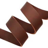 Brown 20 mm Classic Leather Strap - Ca. 120 cm