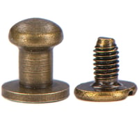 Button Stud - Antique Brass 6mm