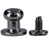 Button Stud - 'Gun Metal' 8mm