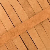 15 mm Camel Greased Leather Band (Pull-Up Leather) per meter