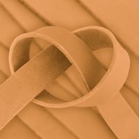 Camel 20 mm Greased Leather Strap (Pull-Up Leather) - Ca. 140 cm