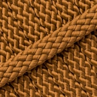 Caramel PPM Schlauchband - Ø 8mm. (Flach/Hohlgeflecht)