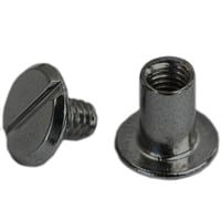 'Gun Metal' 8 x 5 mm Chicago Screw