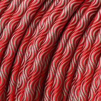Rot & Silber 10 mm Smooth Wave Cord