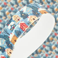 Christmas Village BioThane ‘BETA’ ® UV-printed 16 mm - Strip of 1 Meter