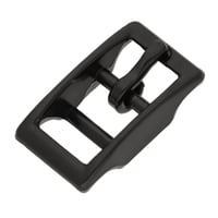 Black 10 x 5 mm Belt Buckle Double Barred