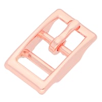 Rose Gold 10 x 5 mm Belt Buckle Double Barred