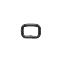 Bague carrée "Noir" 10 x 2,5 mm