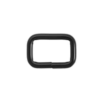 Square Ring 'Black' 16 x 3 mm