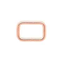 Rose Gold 16 x 3 mm Quadratischer Ring
