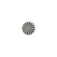 Concho with Screw - Round Parachute Antique Silver - 12 mm