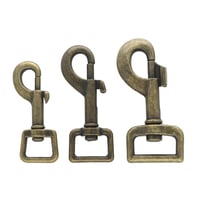 Antique Brass Snap Hook - 1 | 10 | 20 Pieces