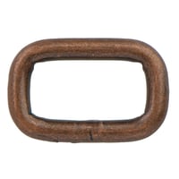 Quadratische Ringe 'Edelstahl' Kupfer 20 x 4 mm