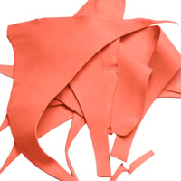 'Coral' Greased Leather Scraps Sheet (350 g - 750 g)