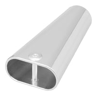 Cord Tube with Screw 10 mm Silver