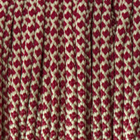 Cream & Burgundy Diamonds Paracord Type I
