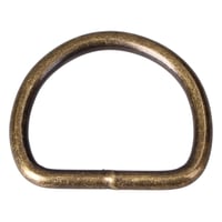 Antique Brass 30 x 4 mm D-ring