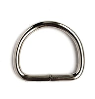 Nickel Plated 22 x 3 mm D-ring