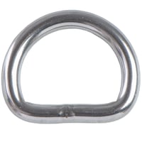 Stainless Steel 25 x 5 mm D-ring