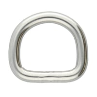 Edelstahl 13 x 3 mm D-ring