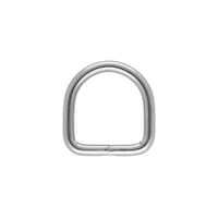 Vernickelt 12 x 2 mm (H) D-Ring