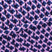 Rose Pink & Dark Blue Diamonds PPM Cord - Ø 4mm