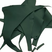 'Vert Foncé' Chutes de Cuir Graissé (350 g - 750 g)
