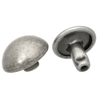 Antique Nickel 10 mm (3/8") Dome Rivet - 100 pieces