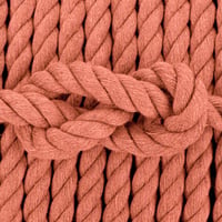 Dark Pink Cotton Twisted Rope - Ø 10 mm