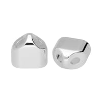 16 mm 'Silver' Double end cap for keychain