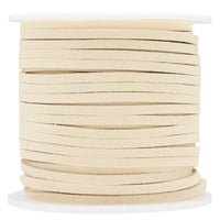 Lacets en éco-cuir - Crème - 22m