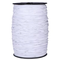 Weiß 2 mm Gummiseil - 300 m Rolle