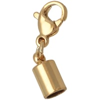 Gold 4 mm End Cap with Clasp