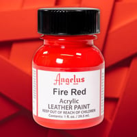 Fire Red - Angelus Acrylic Leather Paint - 29.5 ml (1 oz.)