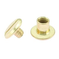 Chicago Screw Brass Plated 5 x 4 mm