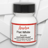 Flat White - Angelus Acrylic Leather Paint - 29.5 ml (1 oz.)