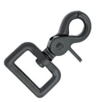 Swivel eye Clip Carabiner Black - 1 | 10 | 20 Pieces