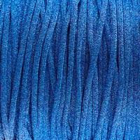 Blue Glittercord - Hollow 4 mm